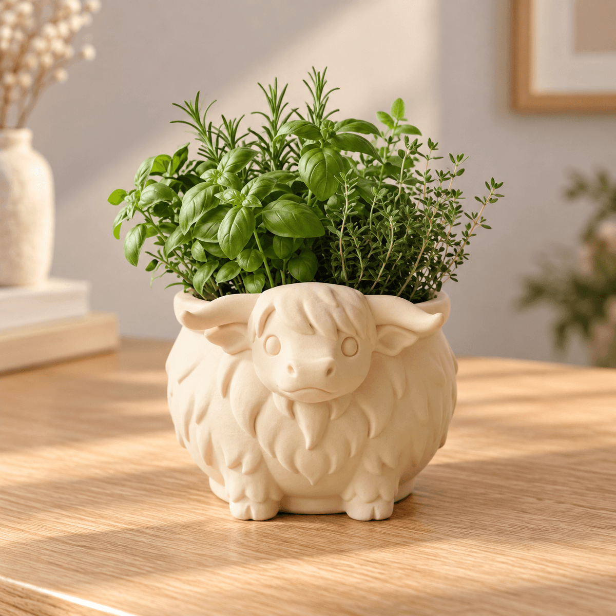Cute Highland Cow Planter