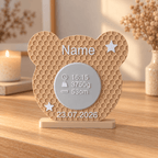 Bear Birth Stats Sign
