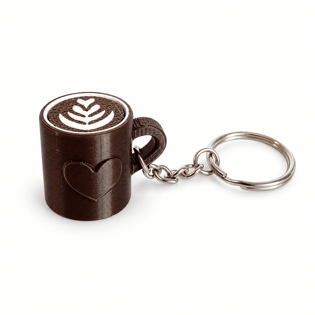 Cute Coffee Lovers Keychain