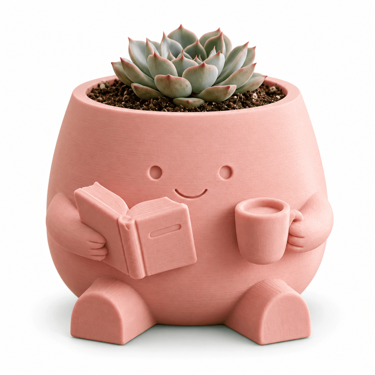 Cozy Reader Planter