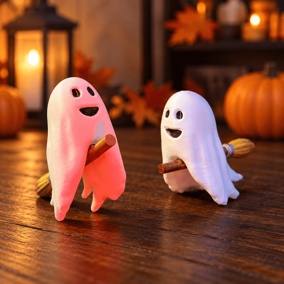 Cute Ghost on a Broom