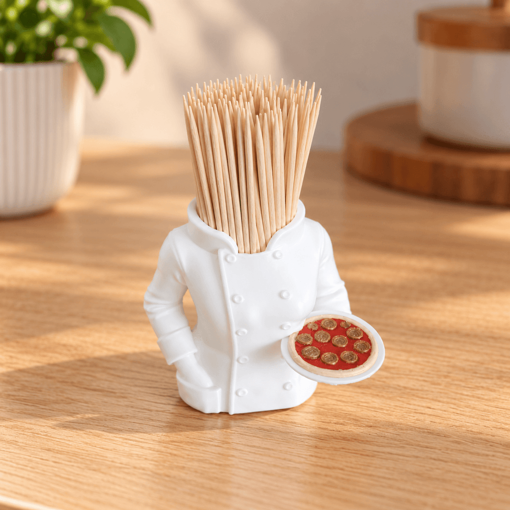 Pizza Chef Toothpick Holder