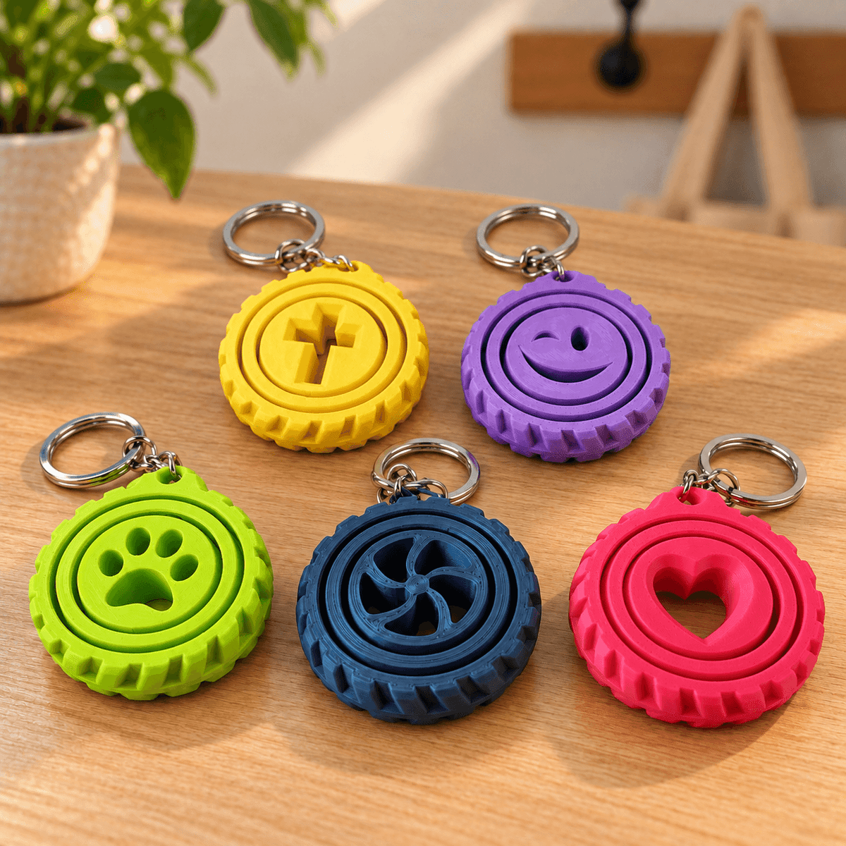 Gyroscopic Keychain Spinner | 5 Styles