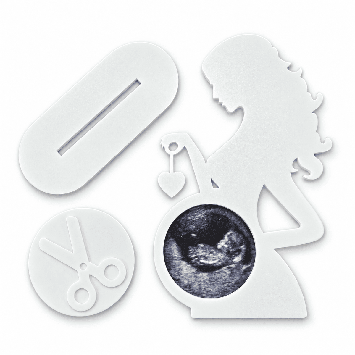 Personalized Mother and Baby Ultrasound Photo Keepsake