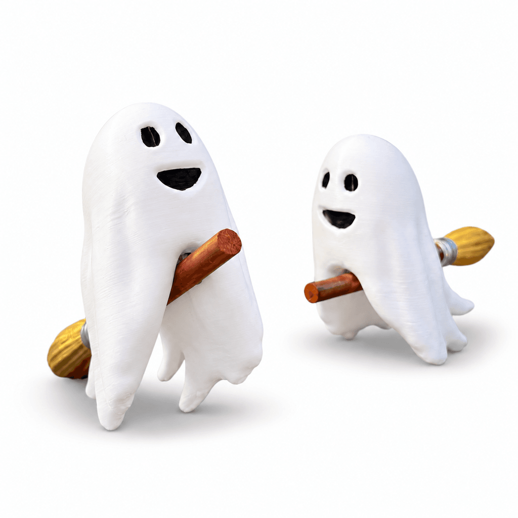 Cute Ghost on a Broom