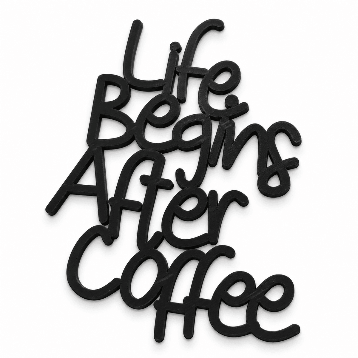 Life Begins After Coffee Wall Art | Set of 5