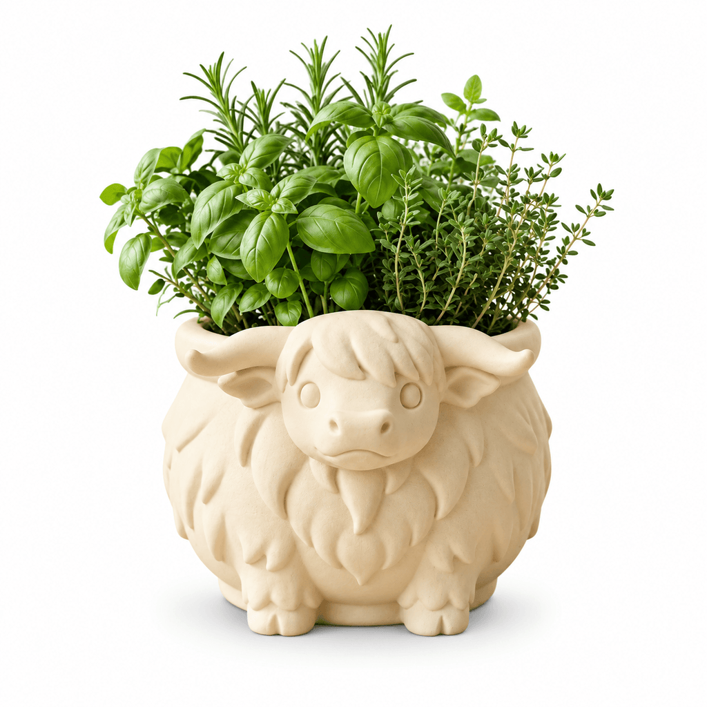 Cute Highland Cow Planter