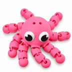 Articulated Flexy Octopus Keychain Fidget