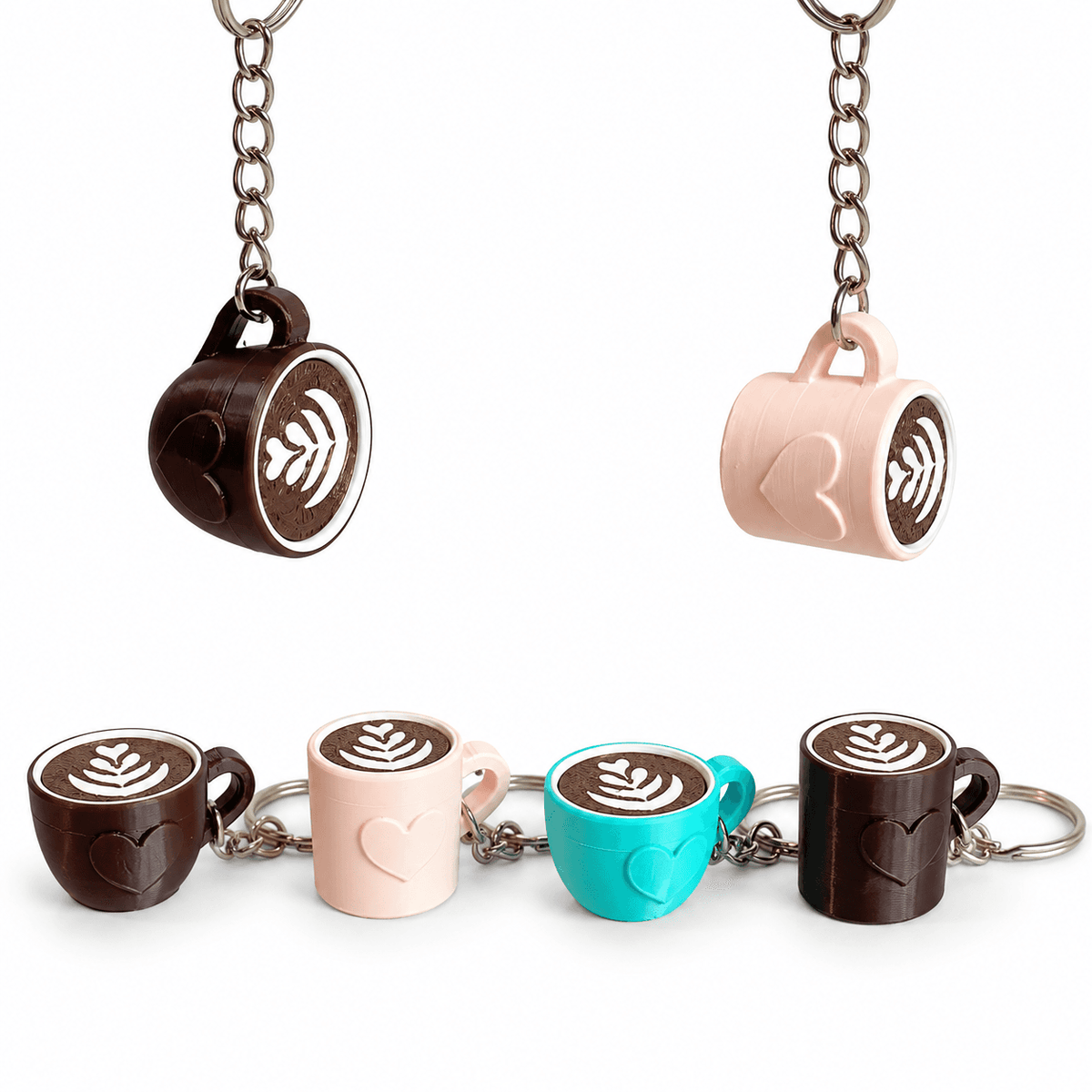 Cute Coffee Lovers Keychain