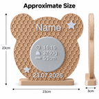 Bear Birth Stats Sign