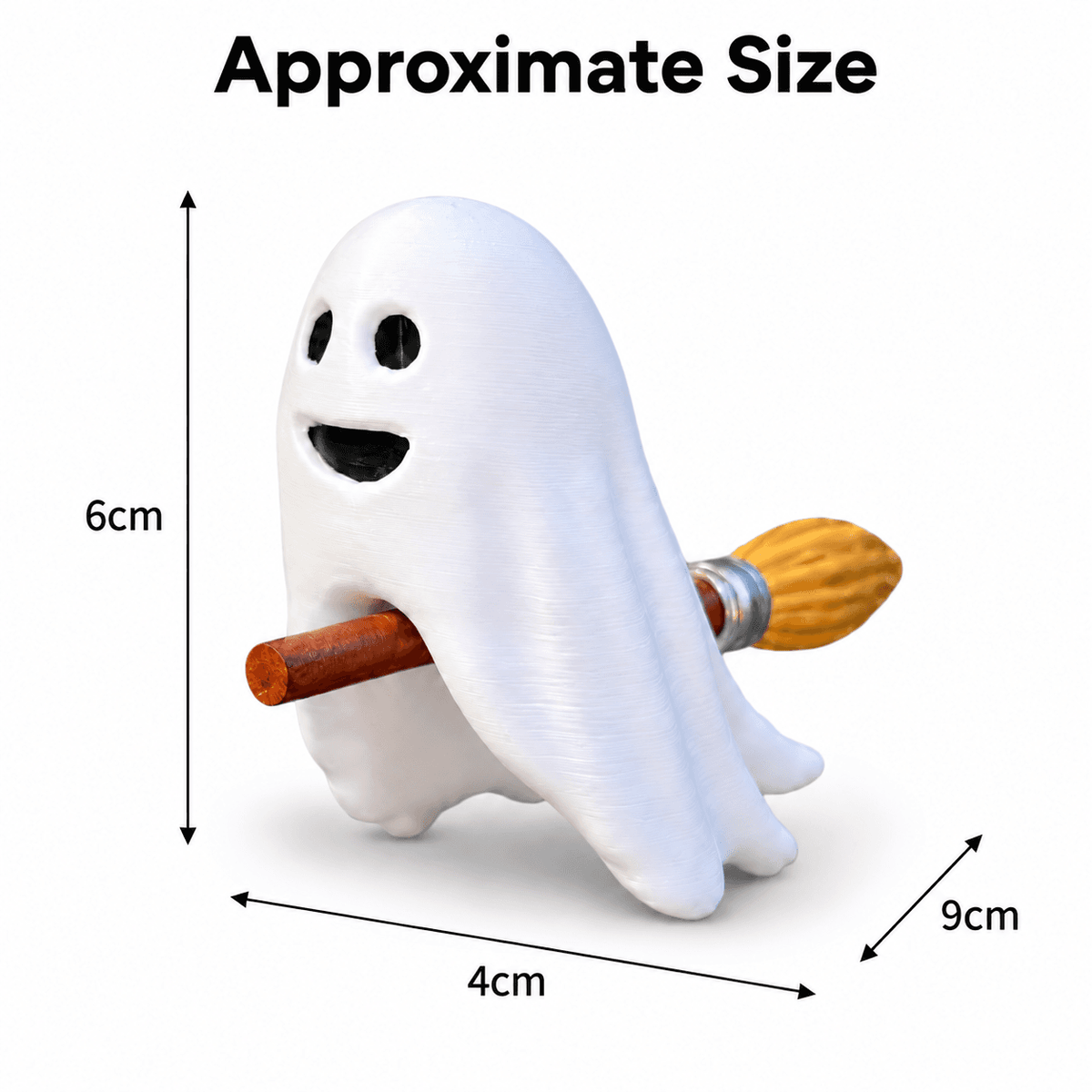 Cute Ghost on a Broom