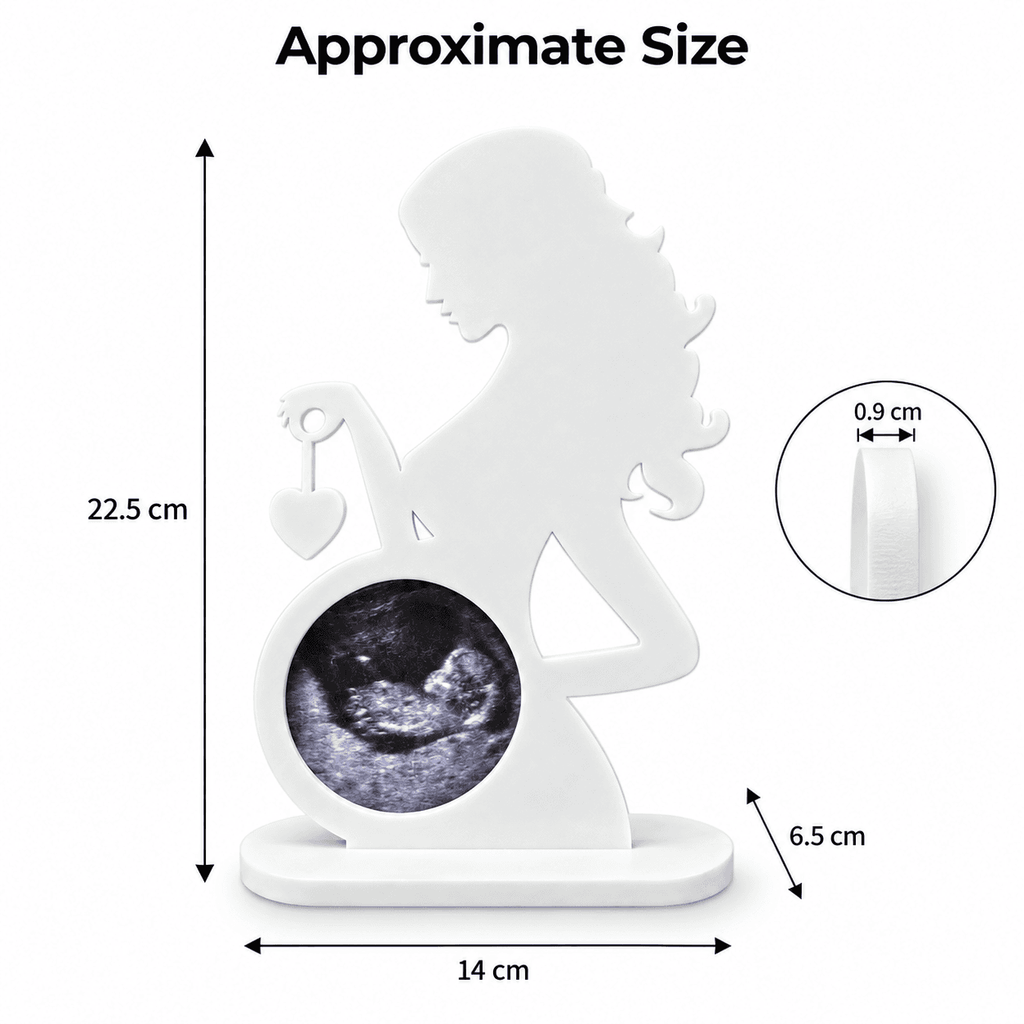 Personalized Mother and Baby Ultrasound Photo Keepsake
