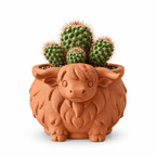 Cute Highland Cow Planter