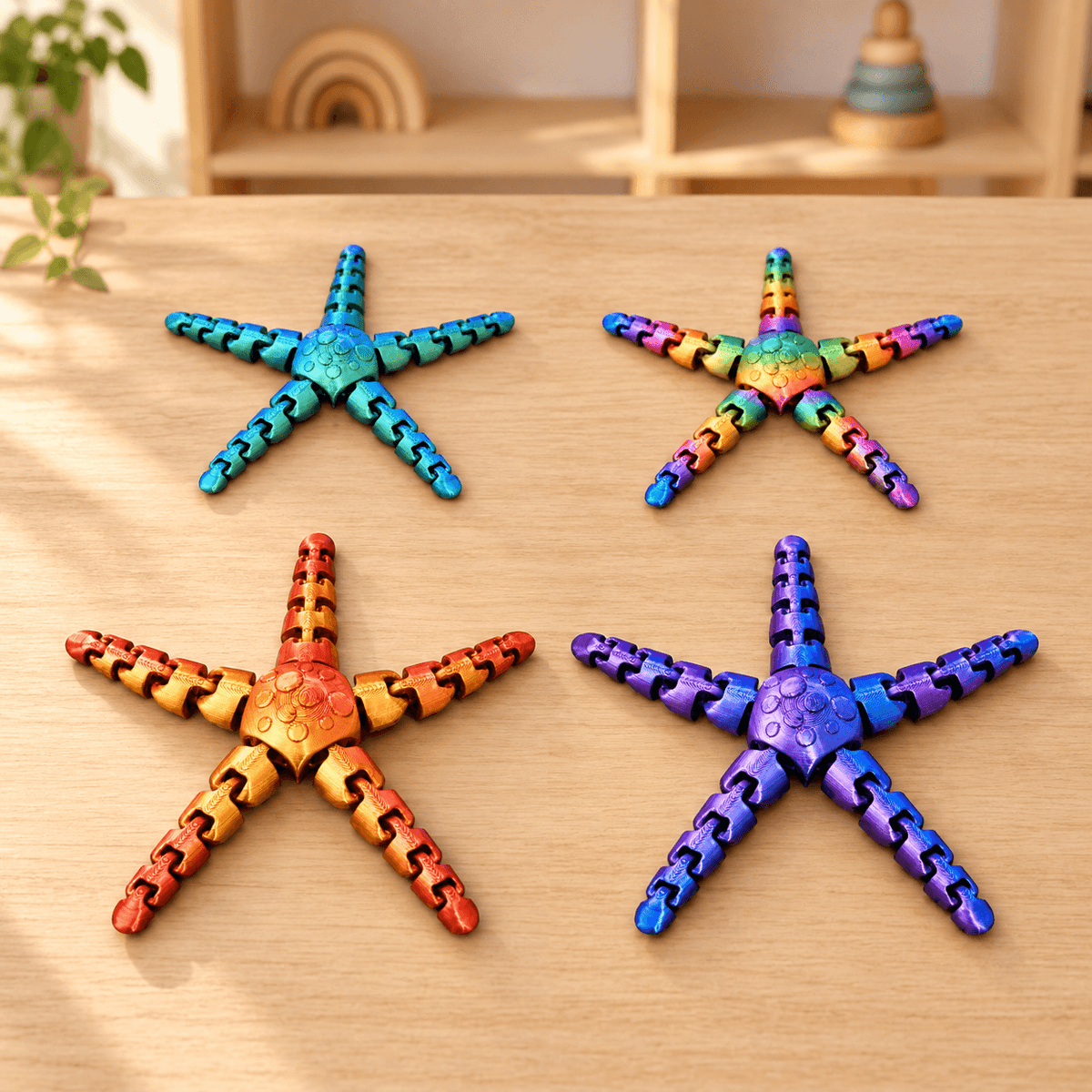 Articulated Spotted Starfish Fidget